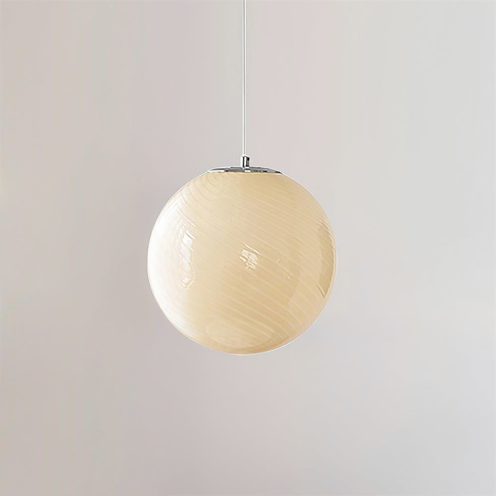 Dorvian Pendant Lamp Glass Globe Blue Modern-Neutral Decor