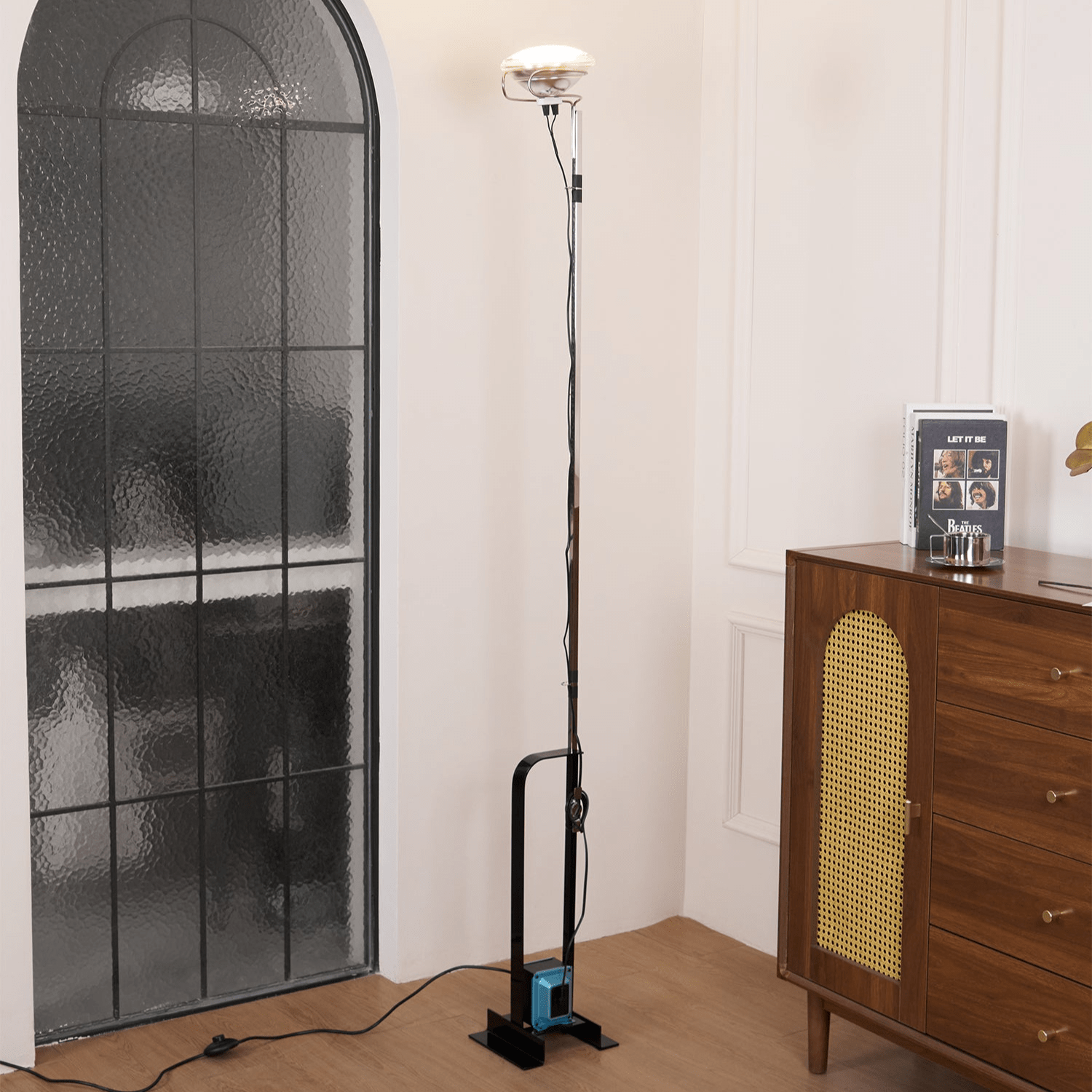 Jiro Contemporary Floor Lamp-Neutral Decor