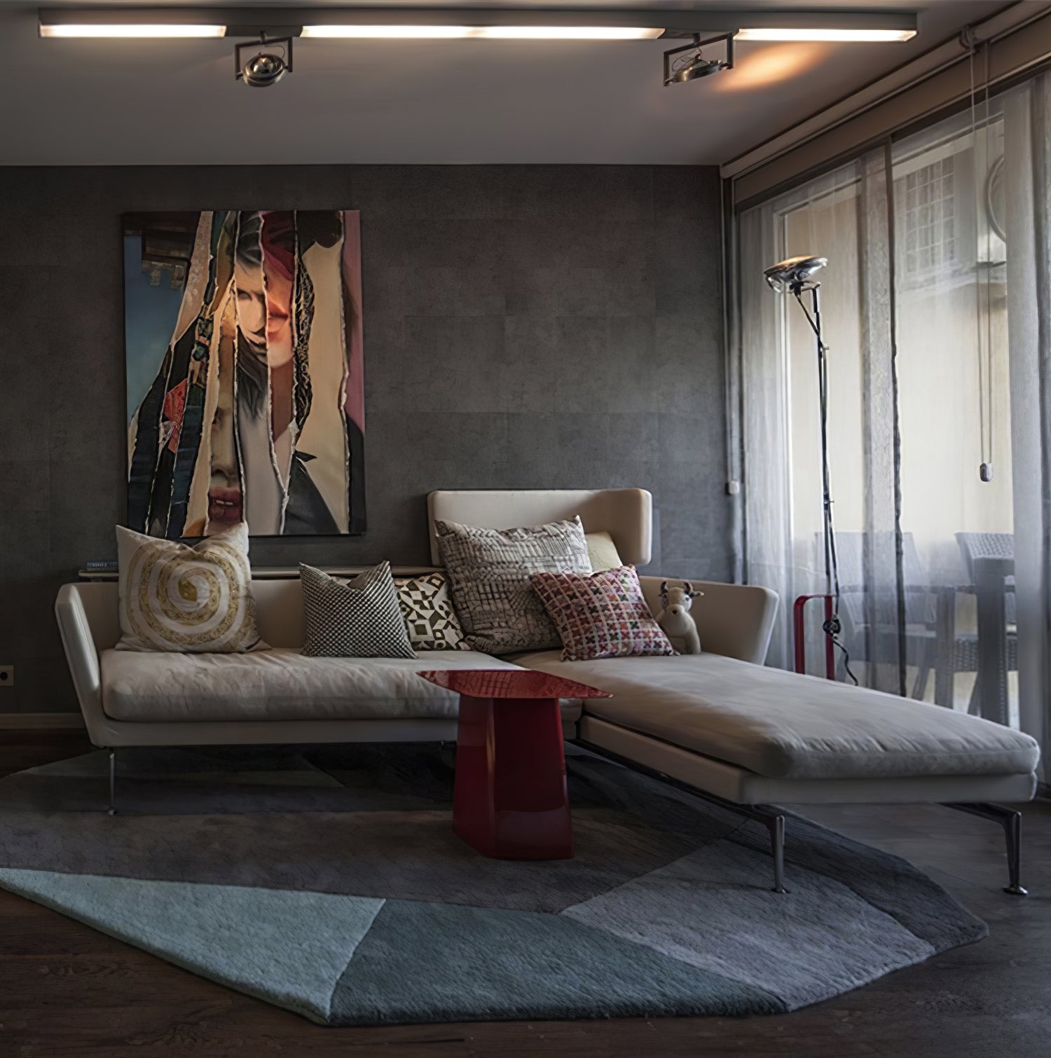 Jiro Contemporary Floor Lamp-Neutral Decor