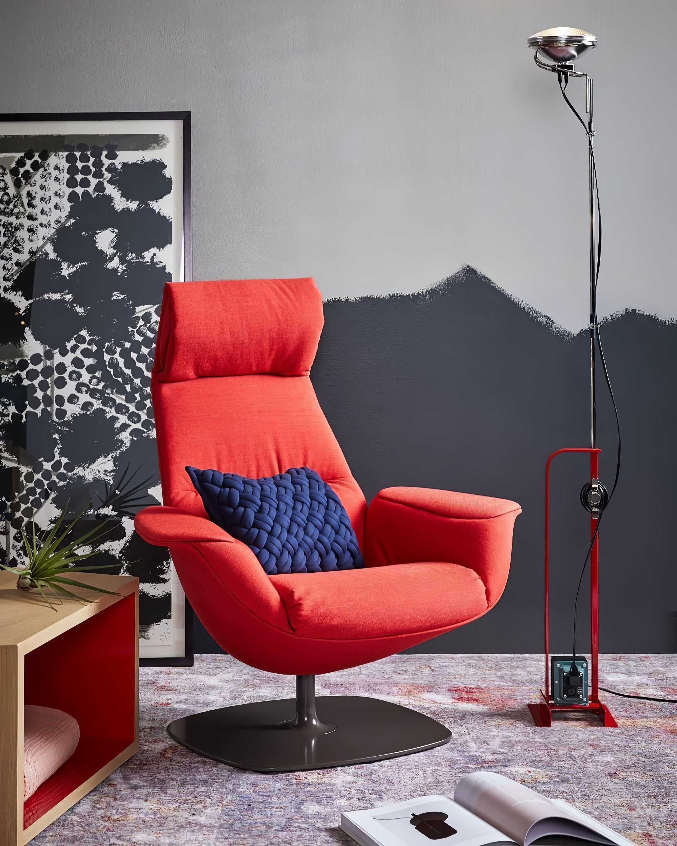 Jiro Contemporary Floor Lamp-Neutral Decor
