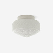 Evale Frosted Glass Flush Mount Ceiling Light