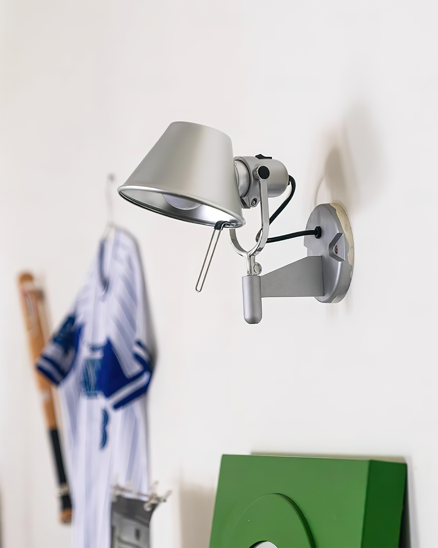 Wall Lamp Metal Body Conical Shade Adjustable Modern Minimalist