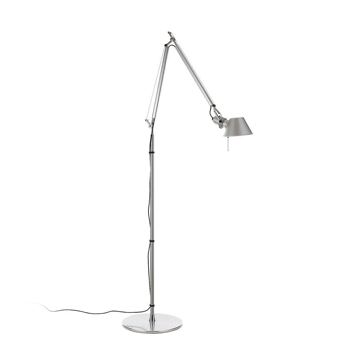 Brady Rocker Arm Floor Lamp in black finish.