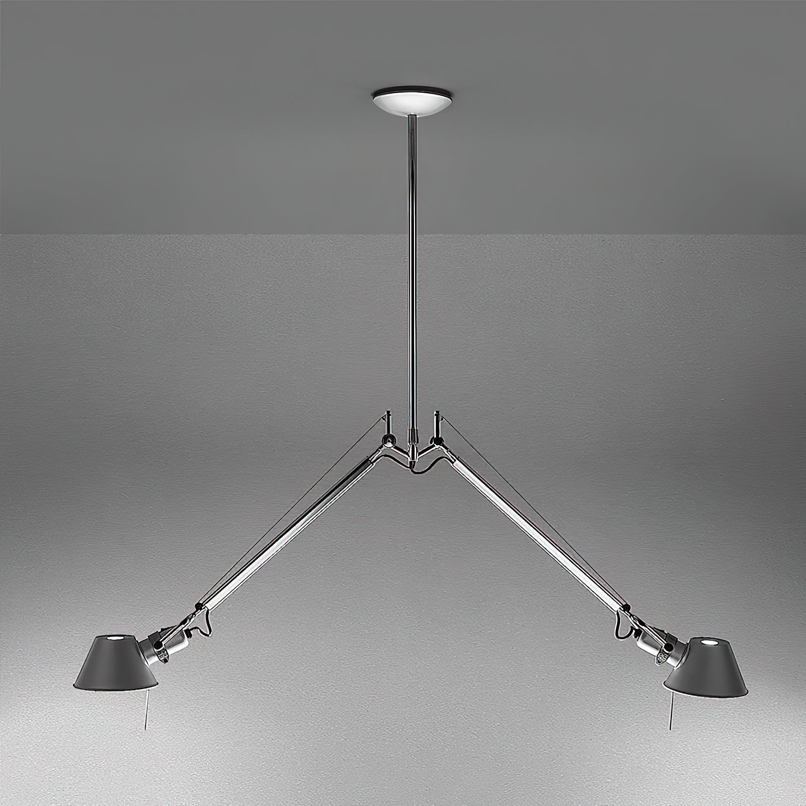 The Brady lamp from a low angle, looking up at the shade.