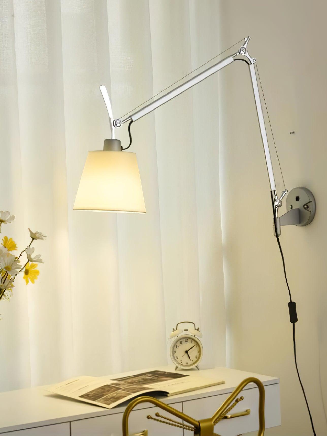 Elvinir Rocker Modern Design Fabric Wall Lamp-Neutral Decor