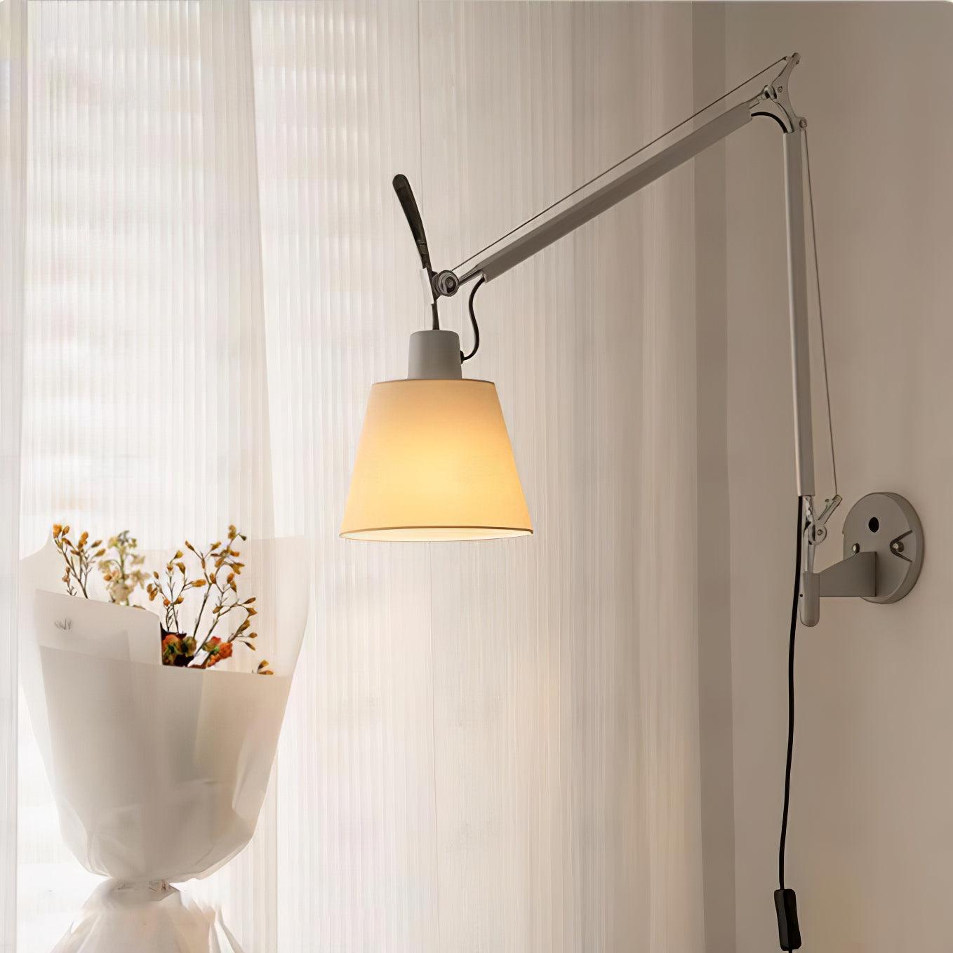 Elvinir Rocker Modern Design Fabric Wall Lamp-Neutral Decor