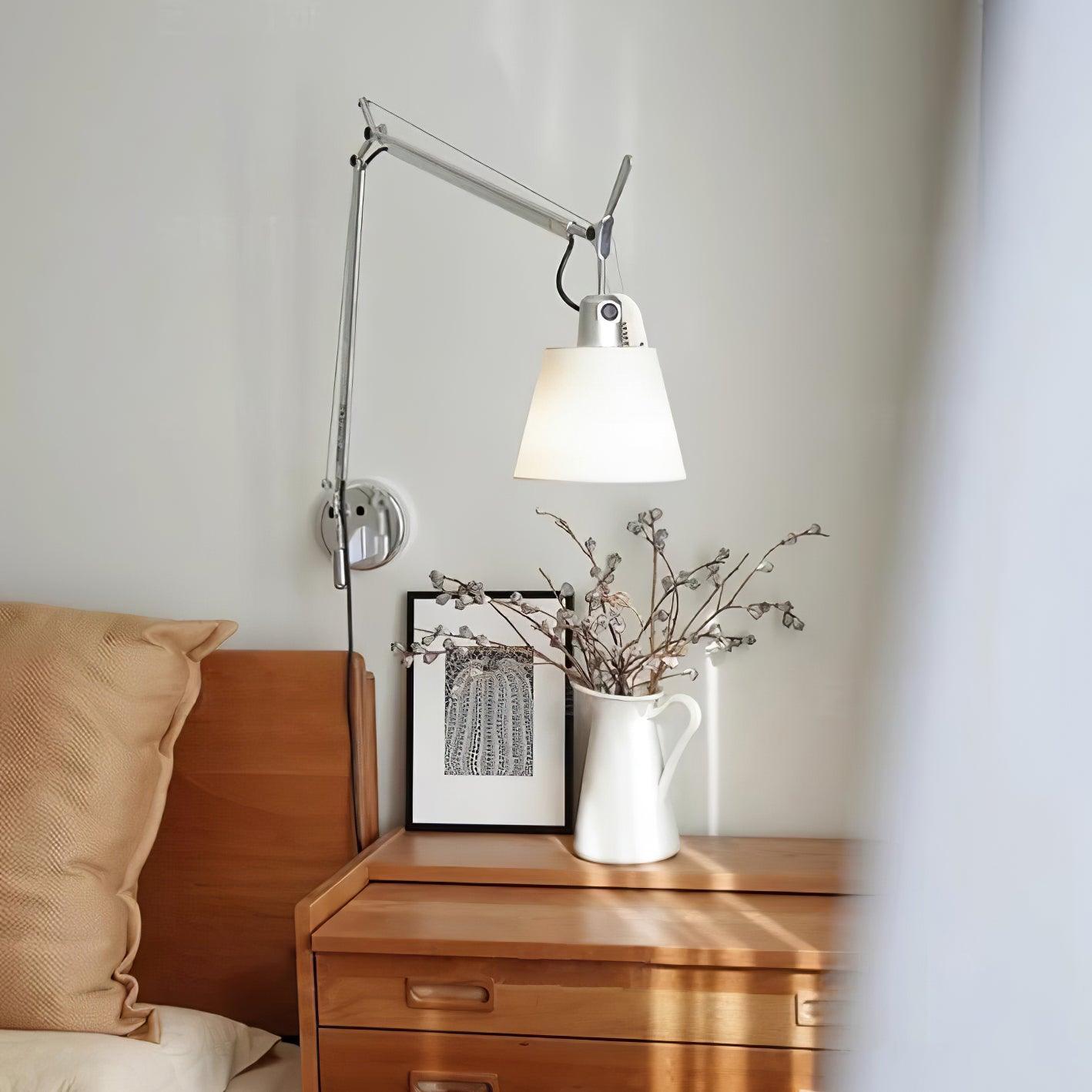 Elvinir Rocker Modern Design Fabric Wall Lamp-Neutral Decor