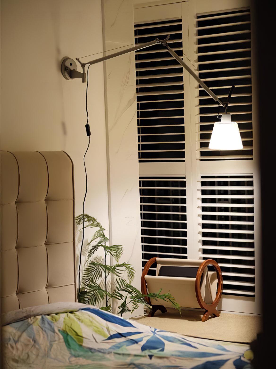 Elvinir Rocker Modern Design Fabric Wall Lamp-Neutral Decor