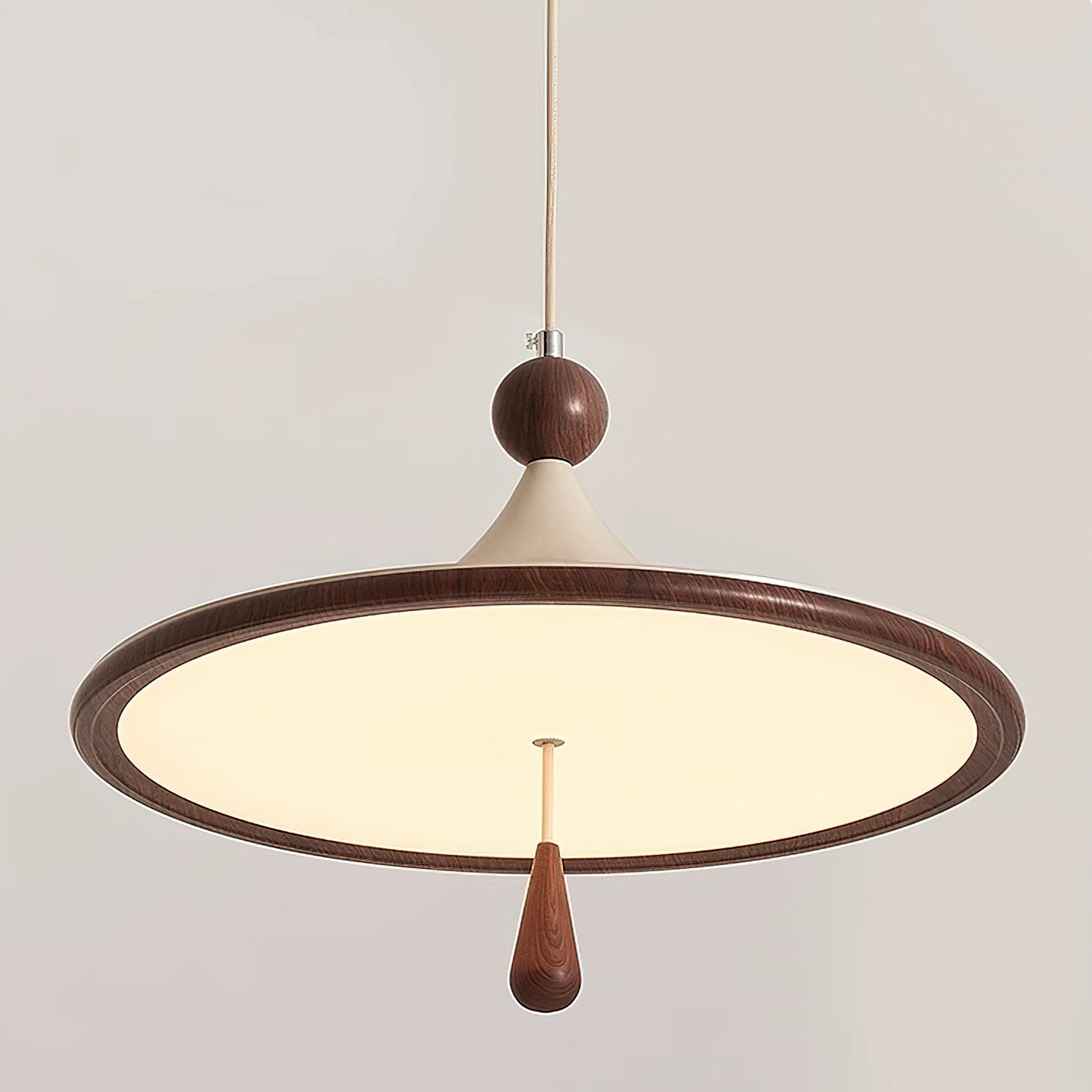 Full product view of the Tomaso Pendant Light, including the power cord.