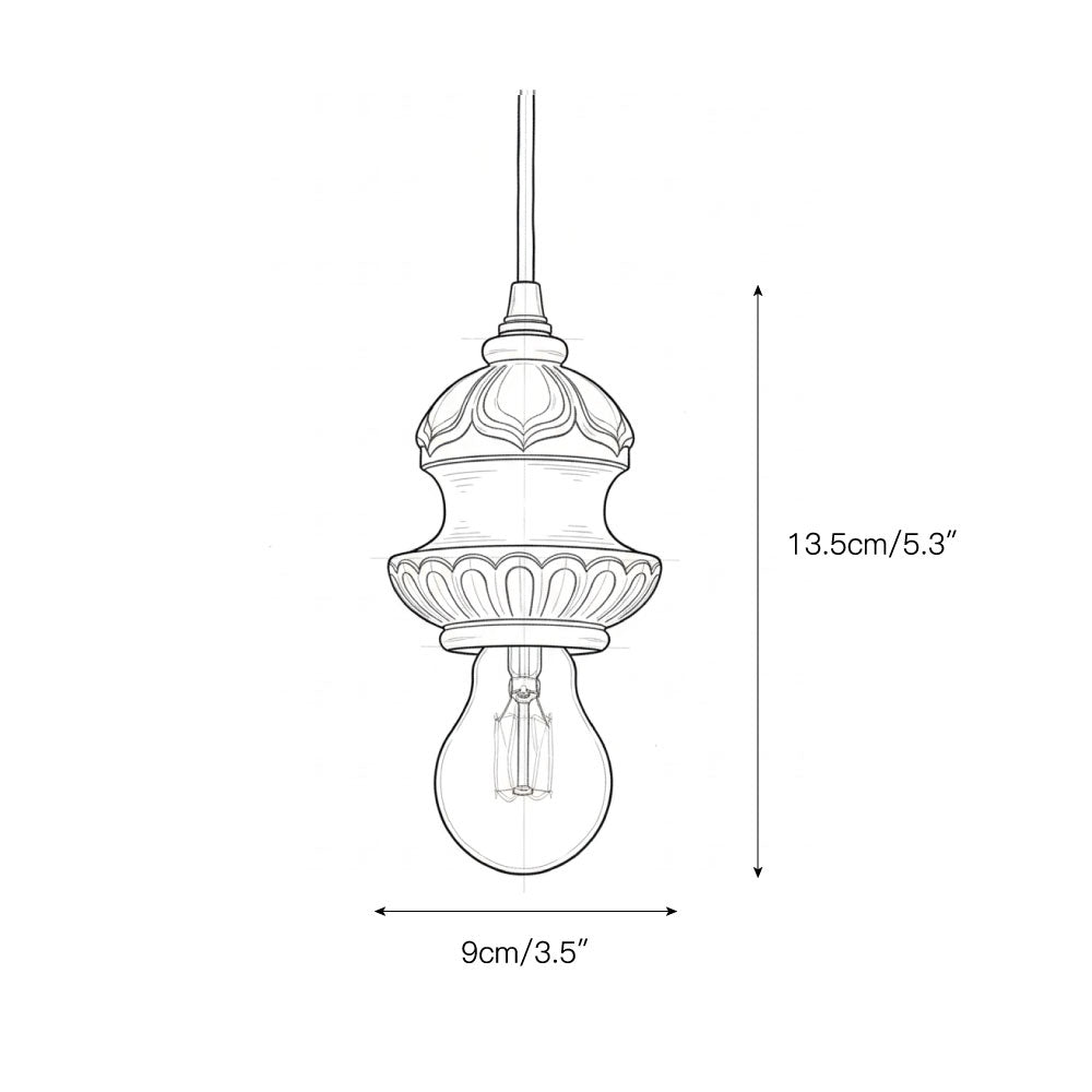 Tomiya Swag Light hanging in a farmhouse living room setting