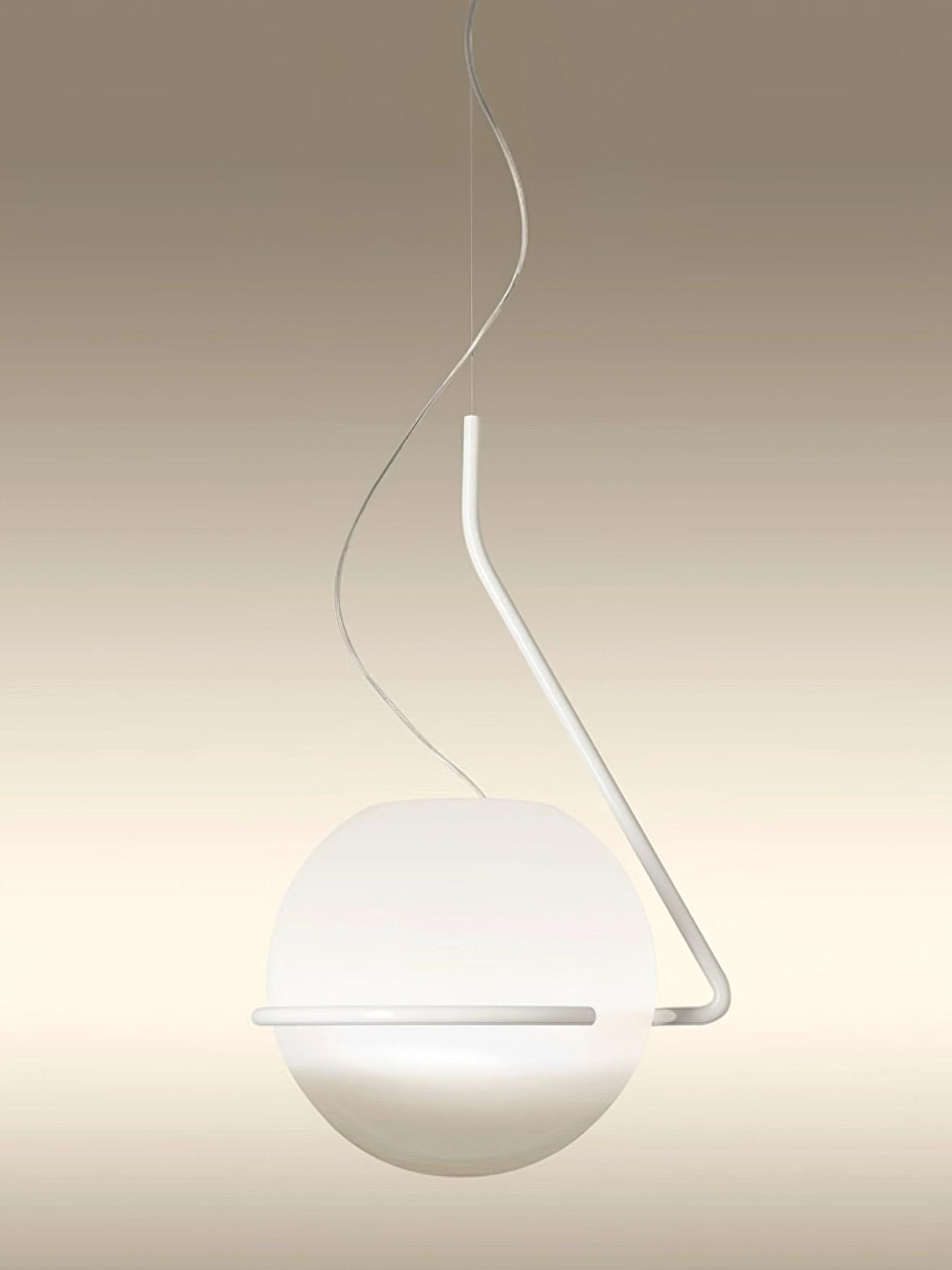 Circular Minimalist Pendant Lamp-Neutral Decor
