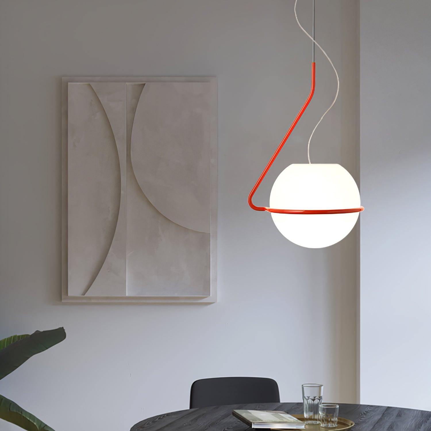 Circular Minimalist Pendant Lamp-Neutral Decor