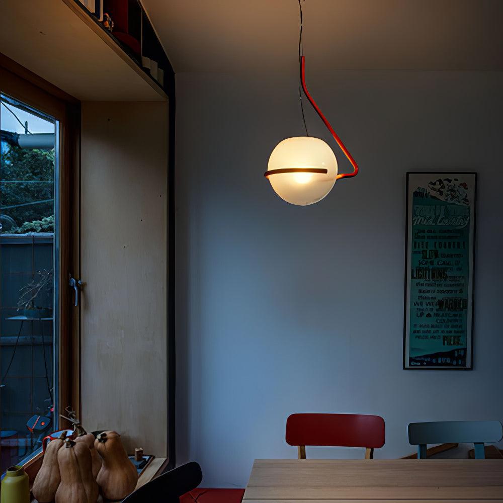 Circular Minimalist Pendant Lamp-Neutral Decor