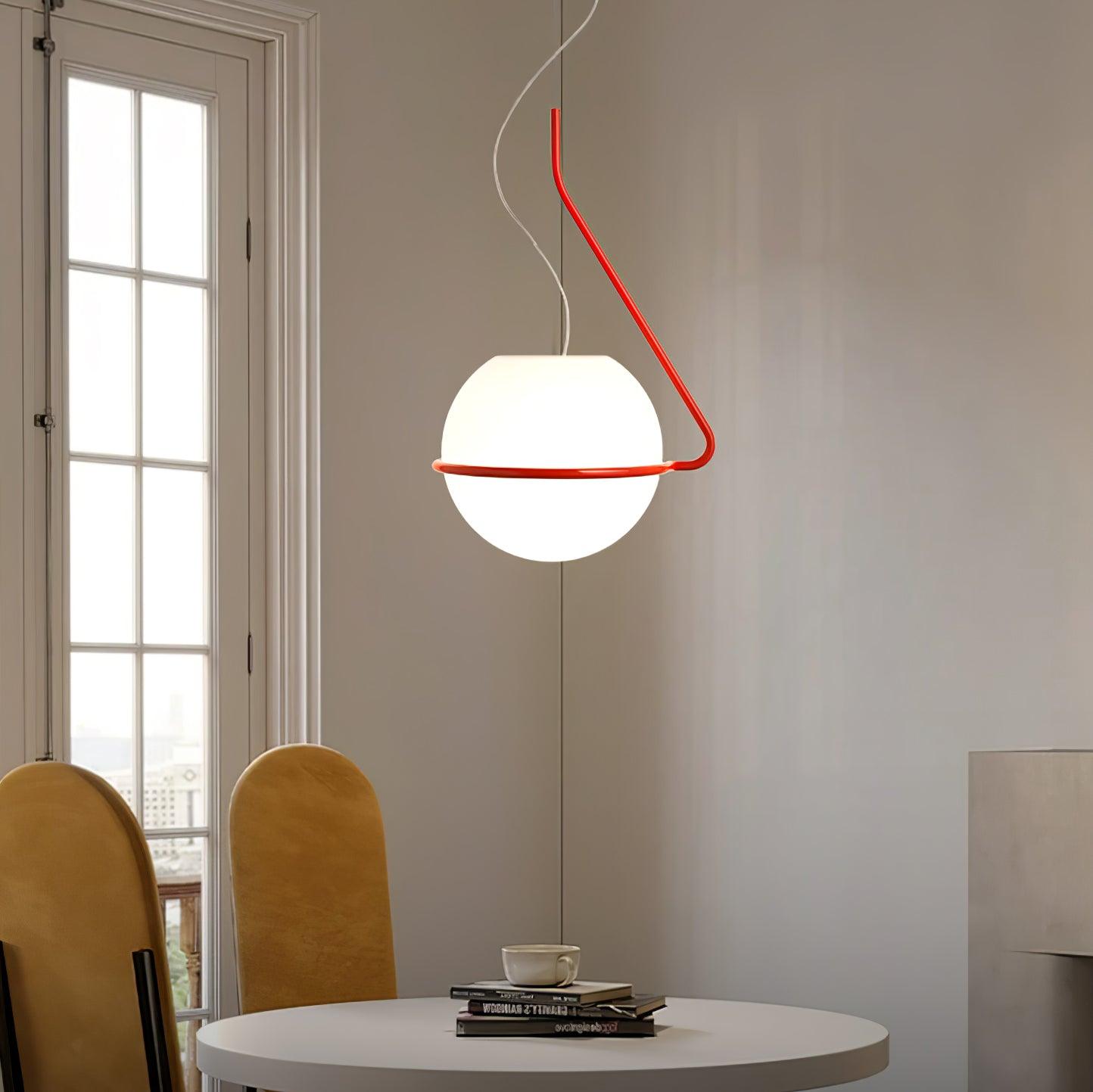Circular Minimalist Pendant Lamp-Neutral Decor