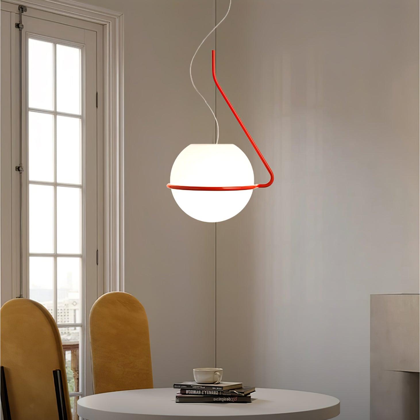 Circular Minimalist Pendant Lamp-Neutral Decor