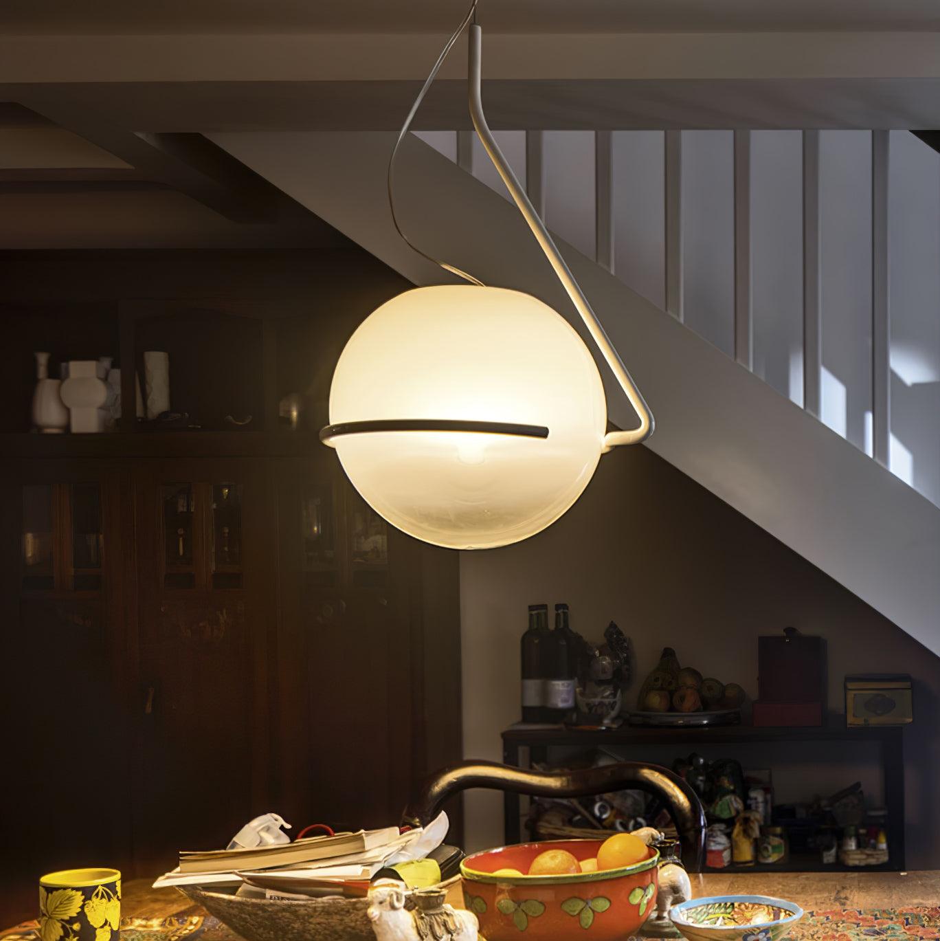 Circular Minimalist Pendant Lamp-Neutral Decor