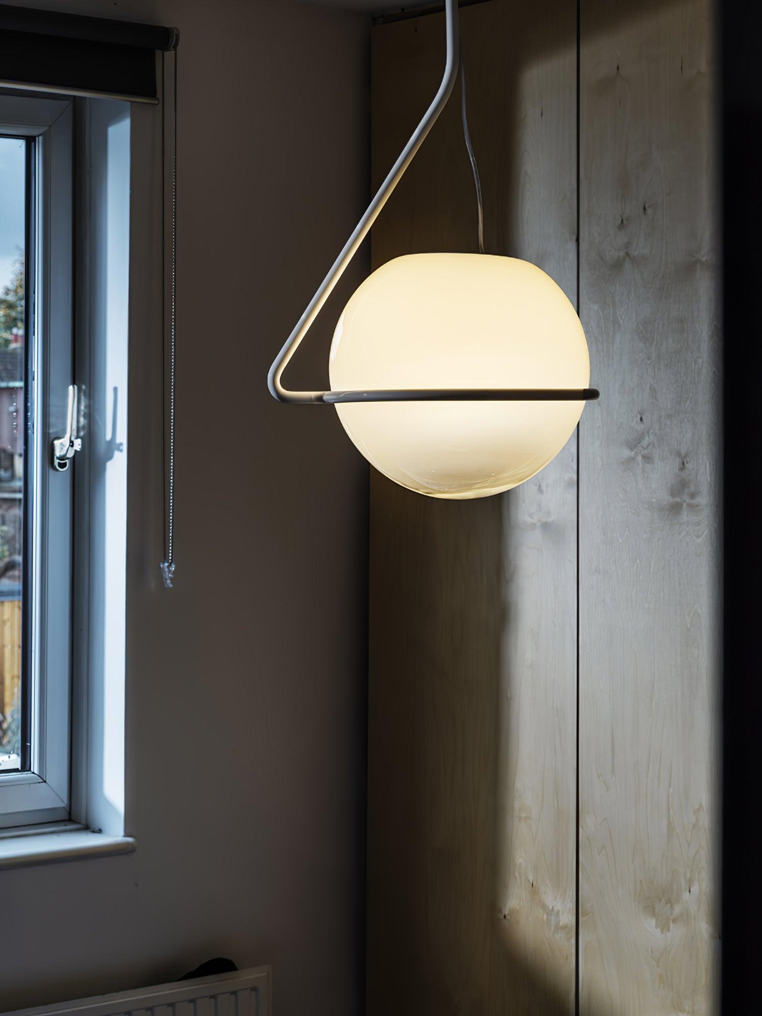 Circular Minimalist Pendant Lamp-Neutral Decor