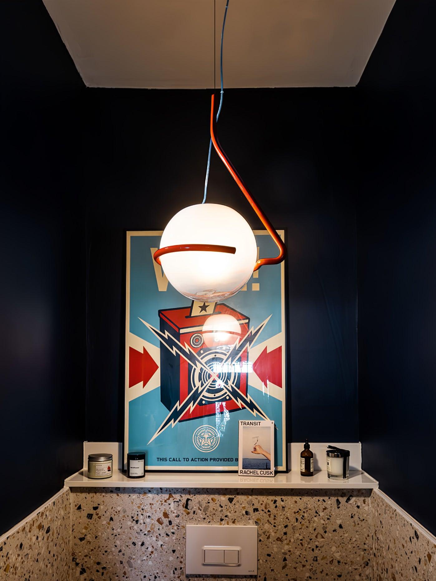 Circular Minimalist Pendant Lamp-Neutral Decor
