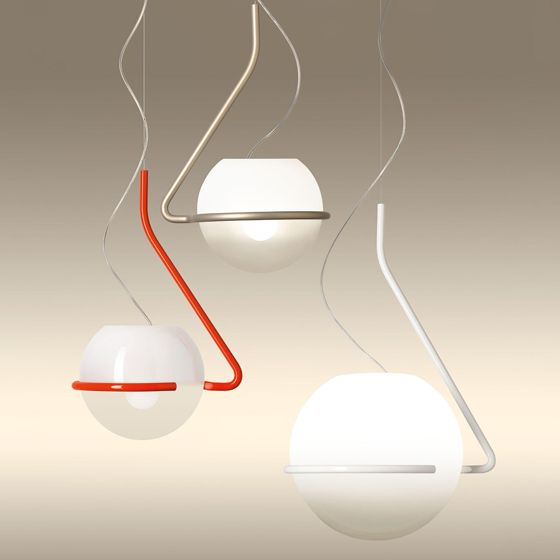 Circular Minimalist Pendant Lamp-Neutral Decor