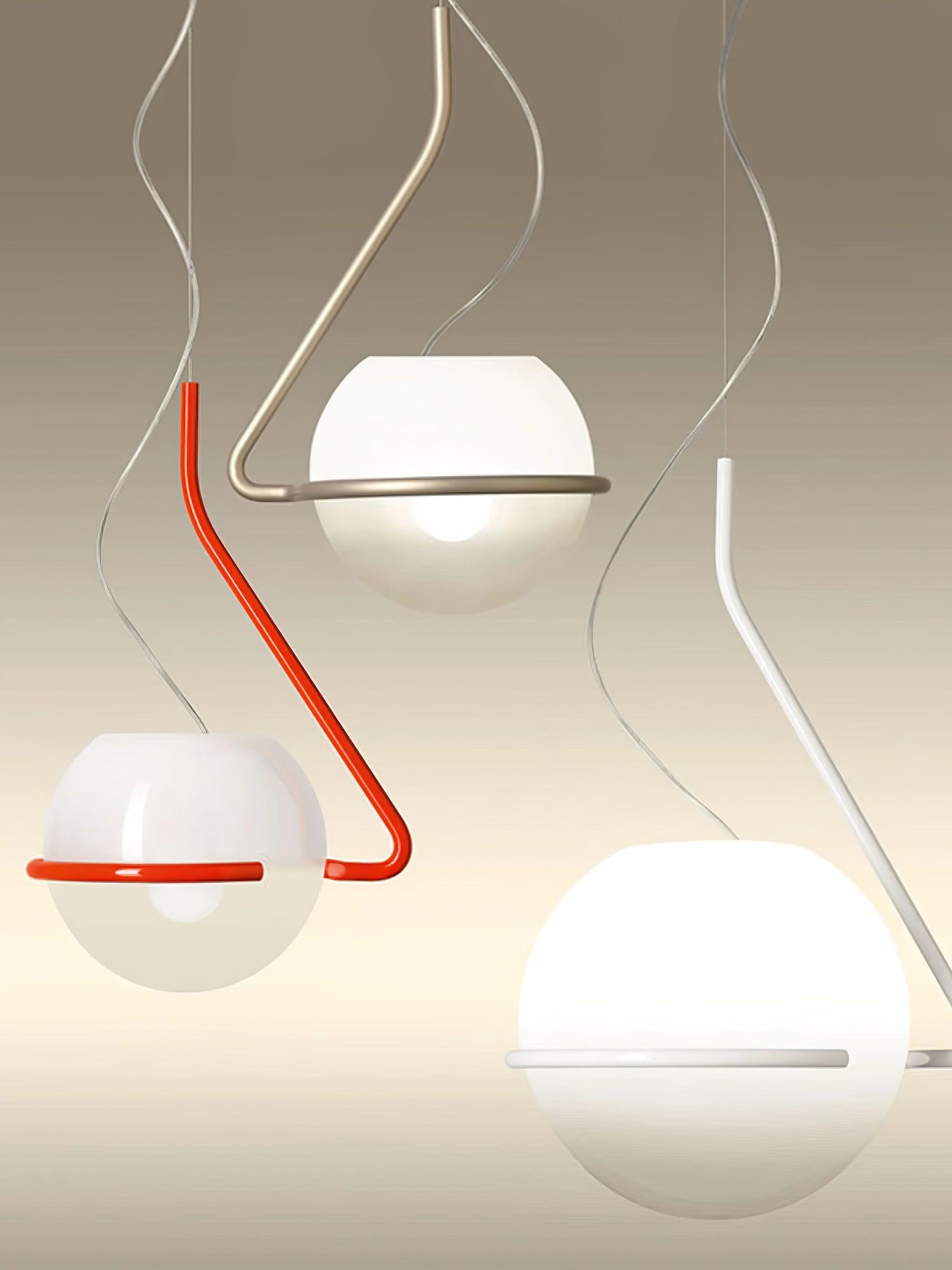 Circular Minimalist Pendant Lamp-Neutral Decor