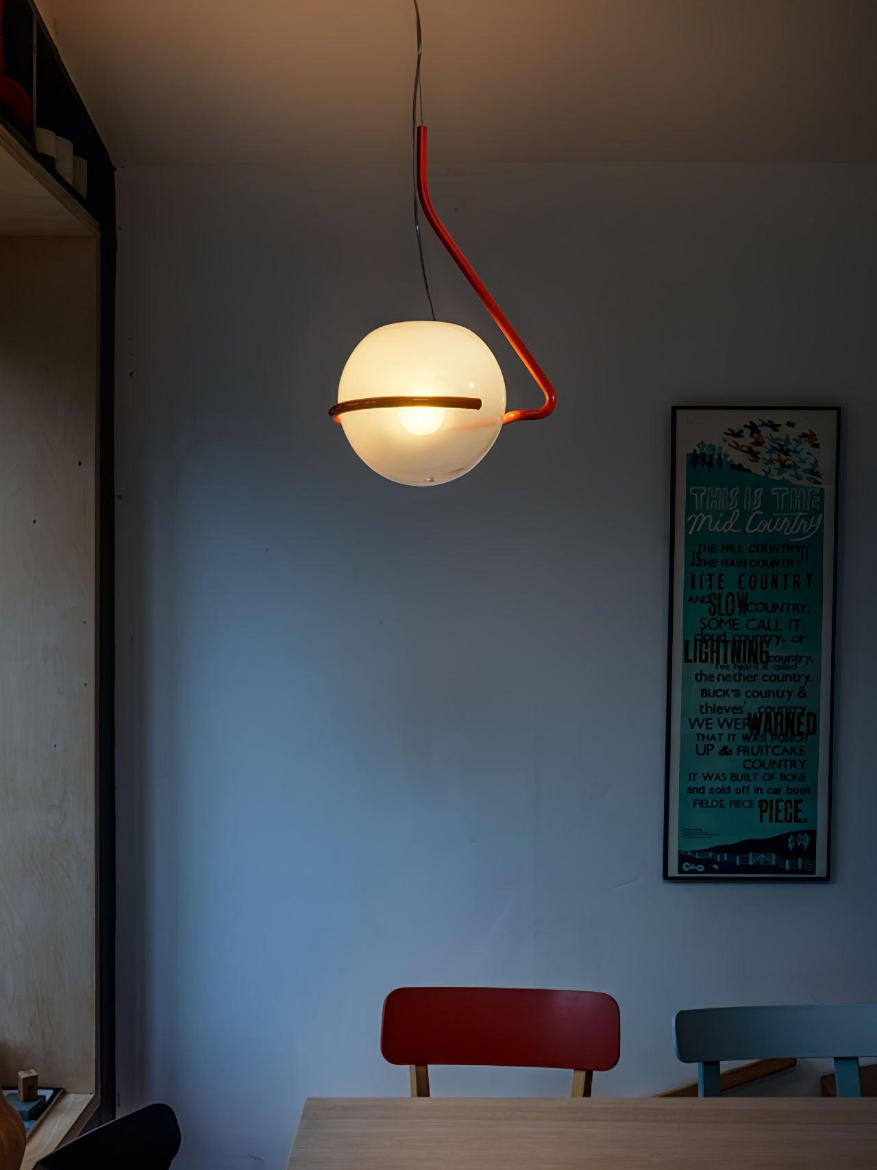 Circular Minimalist Pendant Lamp-Neutral Decor