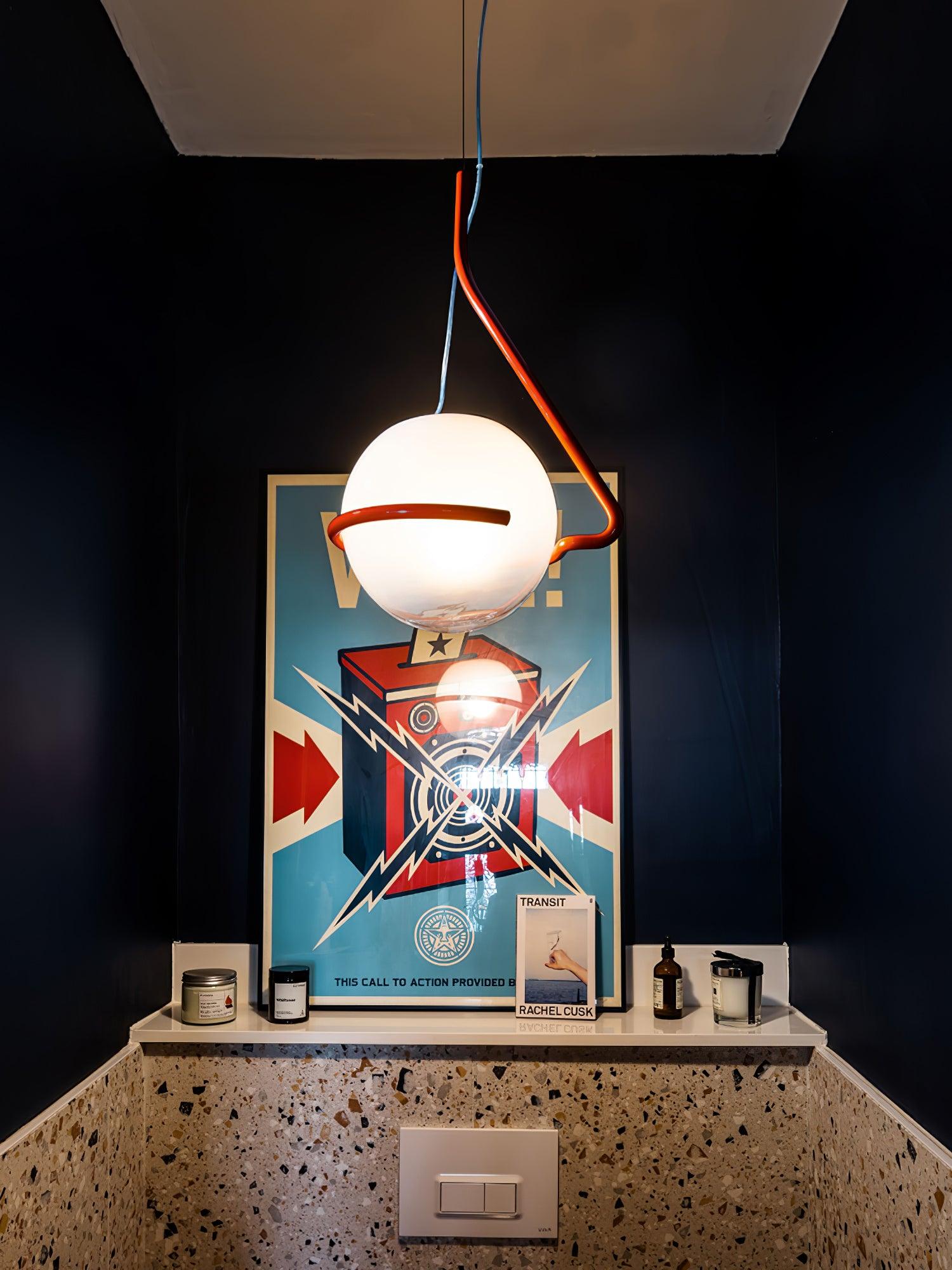Circular Minimalist Pendant Lamp-Neutral Decor