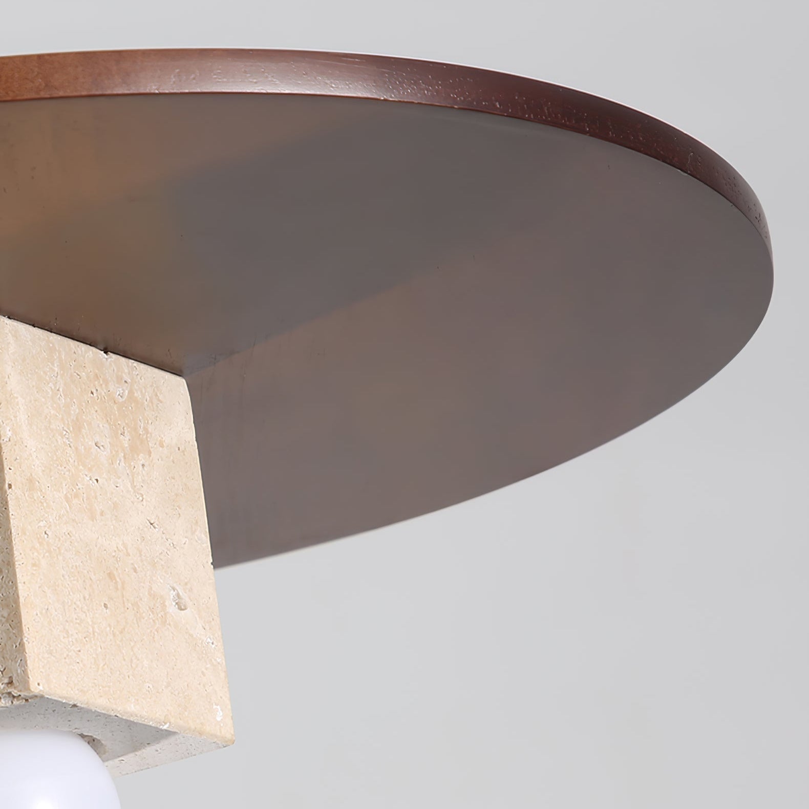 Sarix Geometric Travertine Pendant Light-Neutral Decor