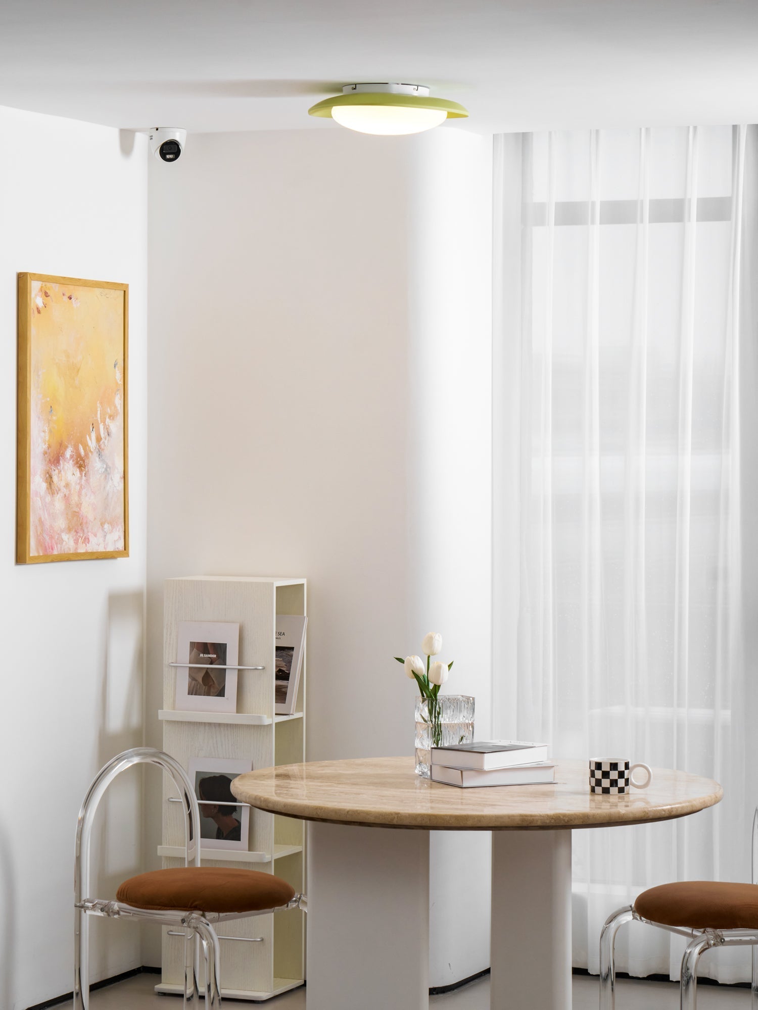 Poe Pendant Lamp Resin Oval Soft Contemporary-Neutral Decor