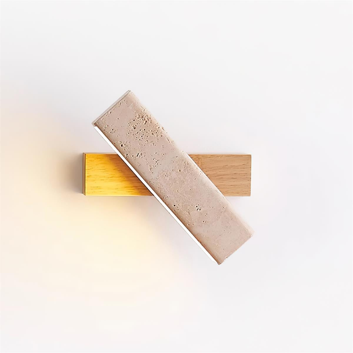 Orbit Travertine Rotating Wall Lamp