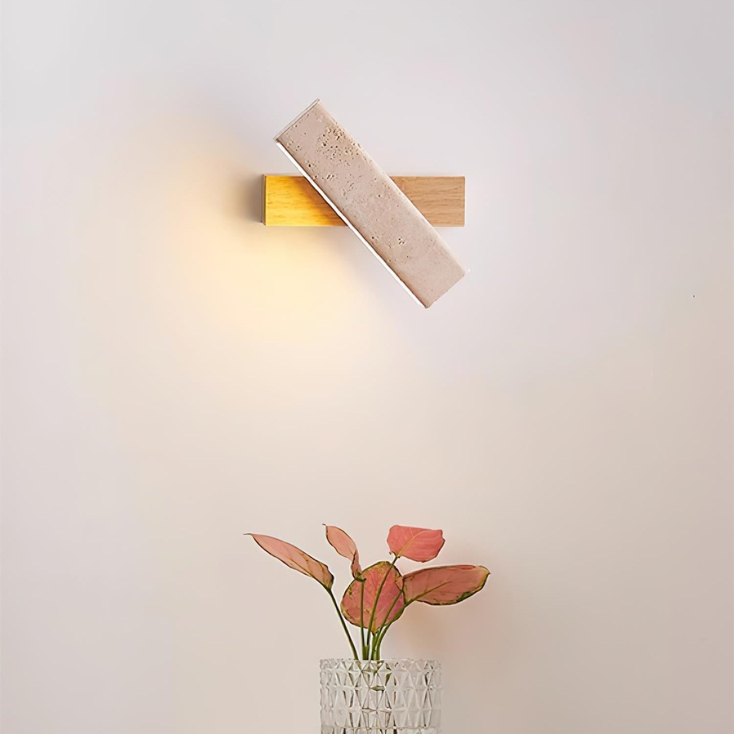 Orbit Travertine Rotating Wall Lamp