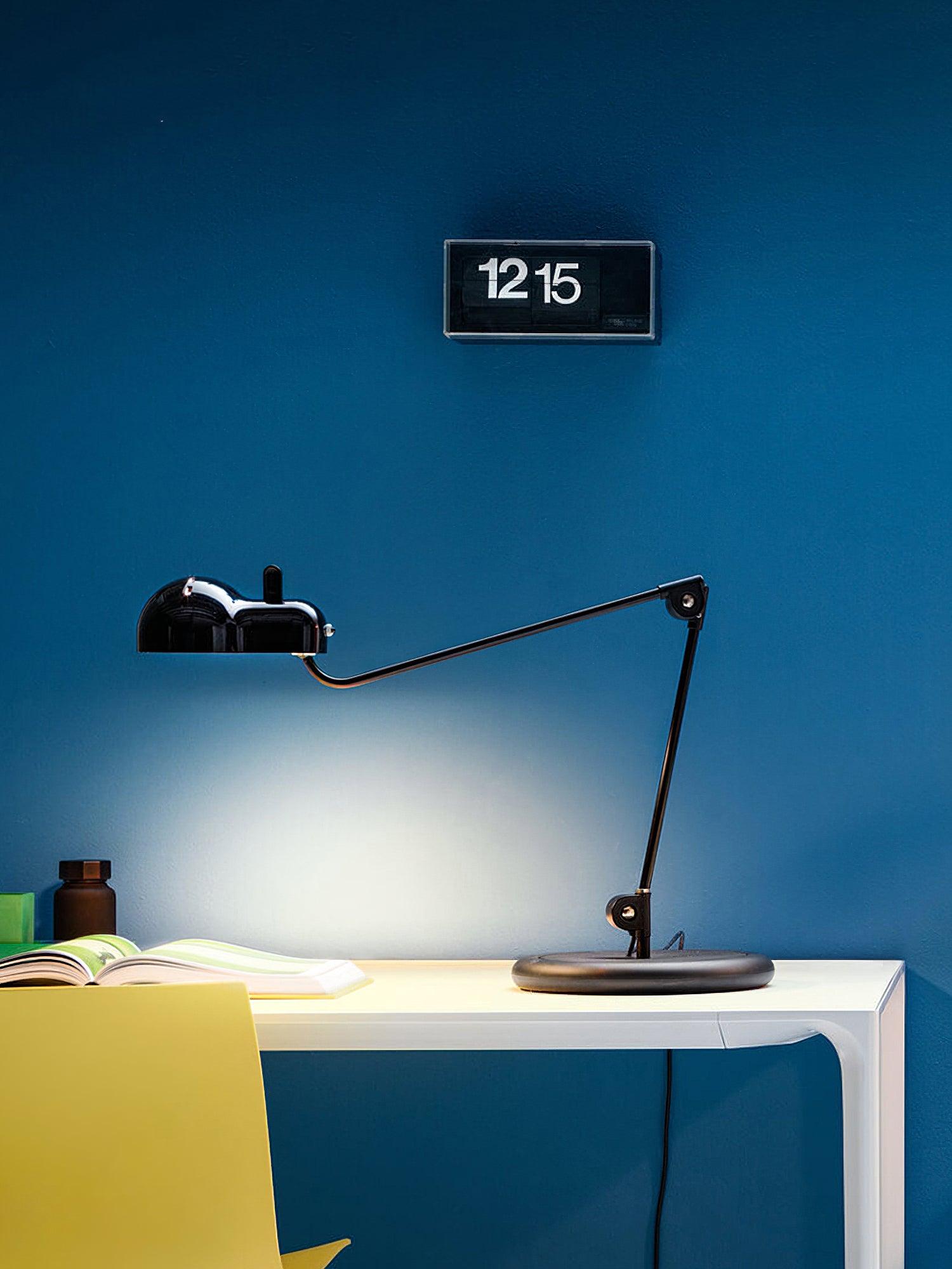 Flaren Steel Classic Table Lamp-Neutral Decor