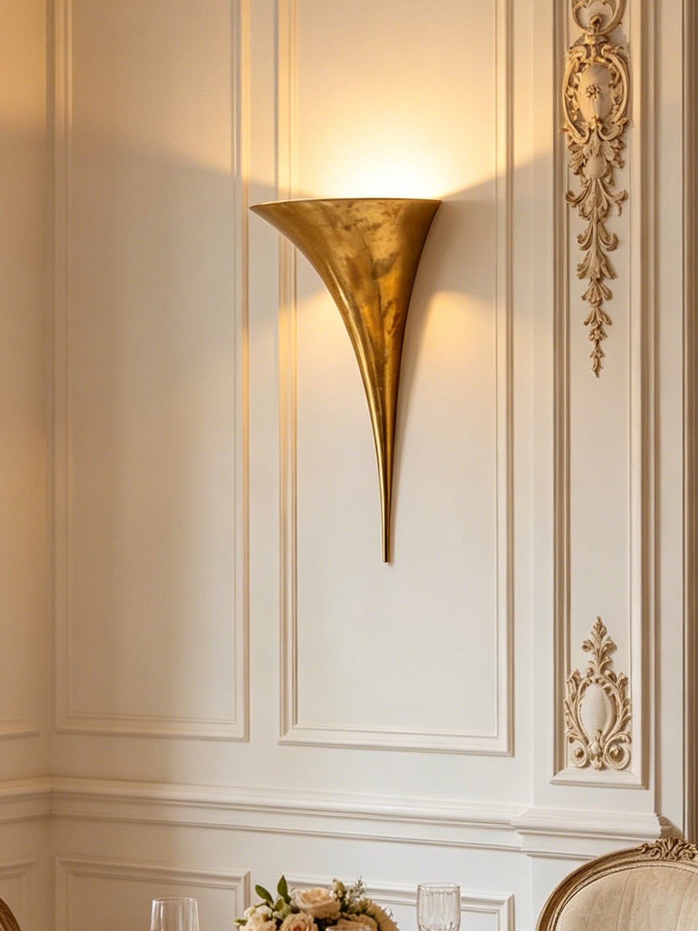Torch Cone Wall Sconce-Neutral Decor