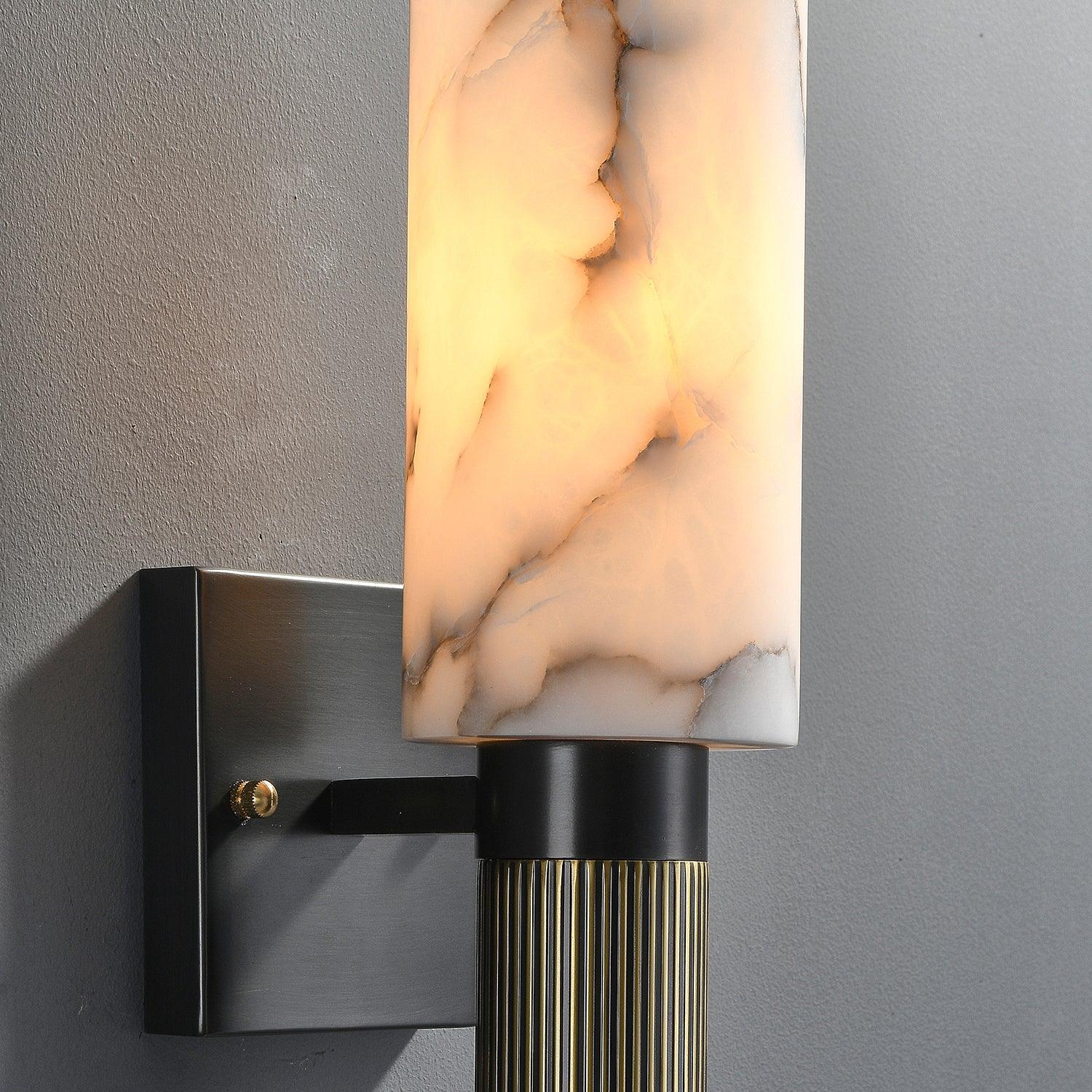 Nivelo Alabaster Wall Light-Neutral Decor