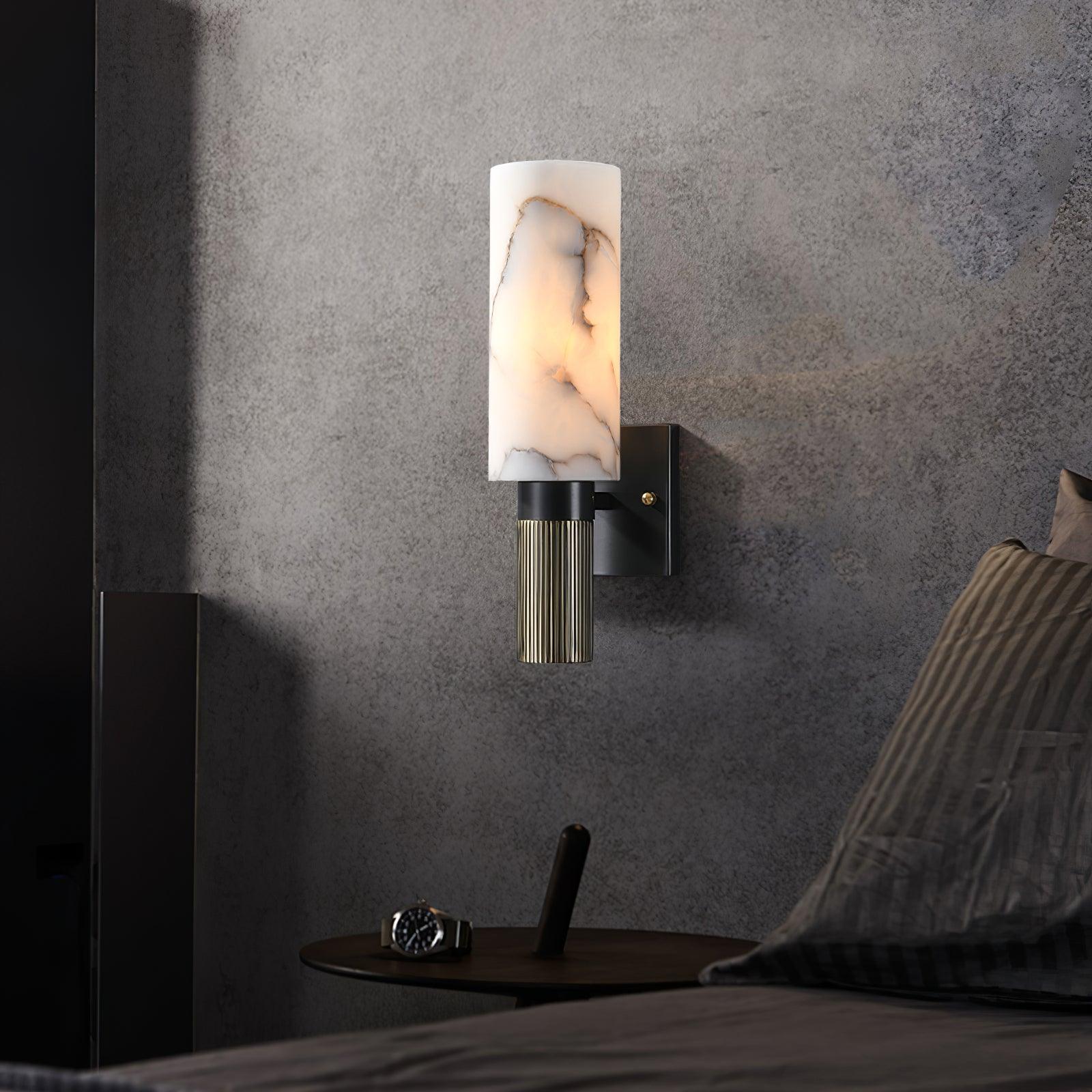 Nivelo Alabaster Wall Light-Neutral Decor