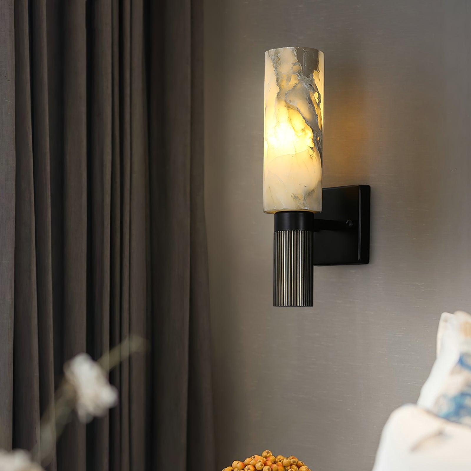 Nivelo Alabaster Wall Light-Neutral Decor