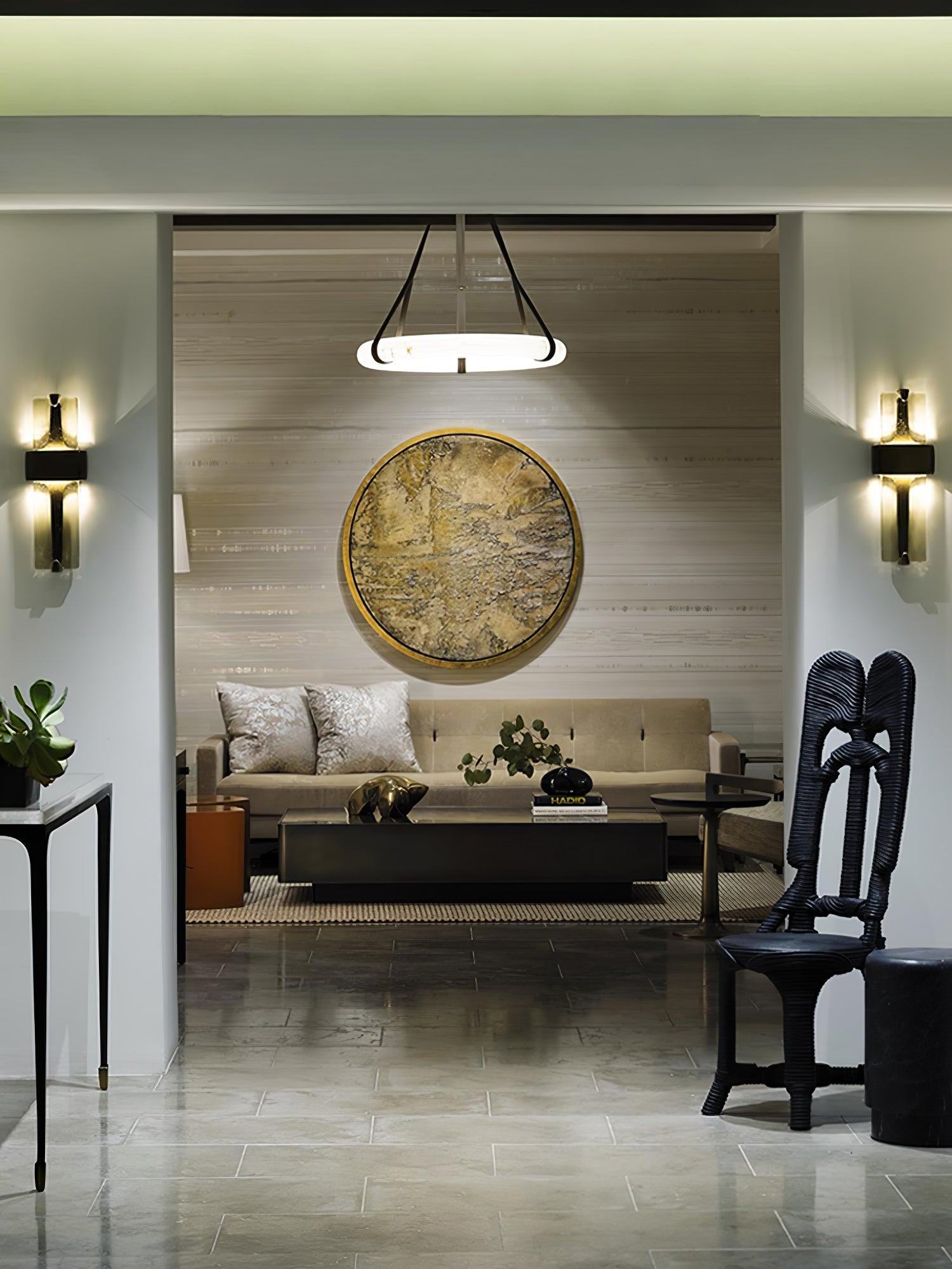 Ilmara Premium Nordic Art Glass Wall Lamp-Neutral Decor