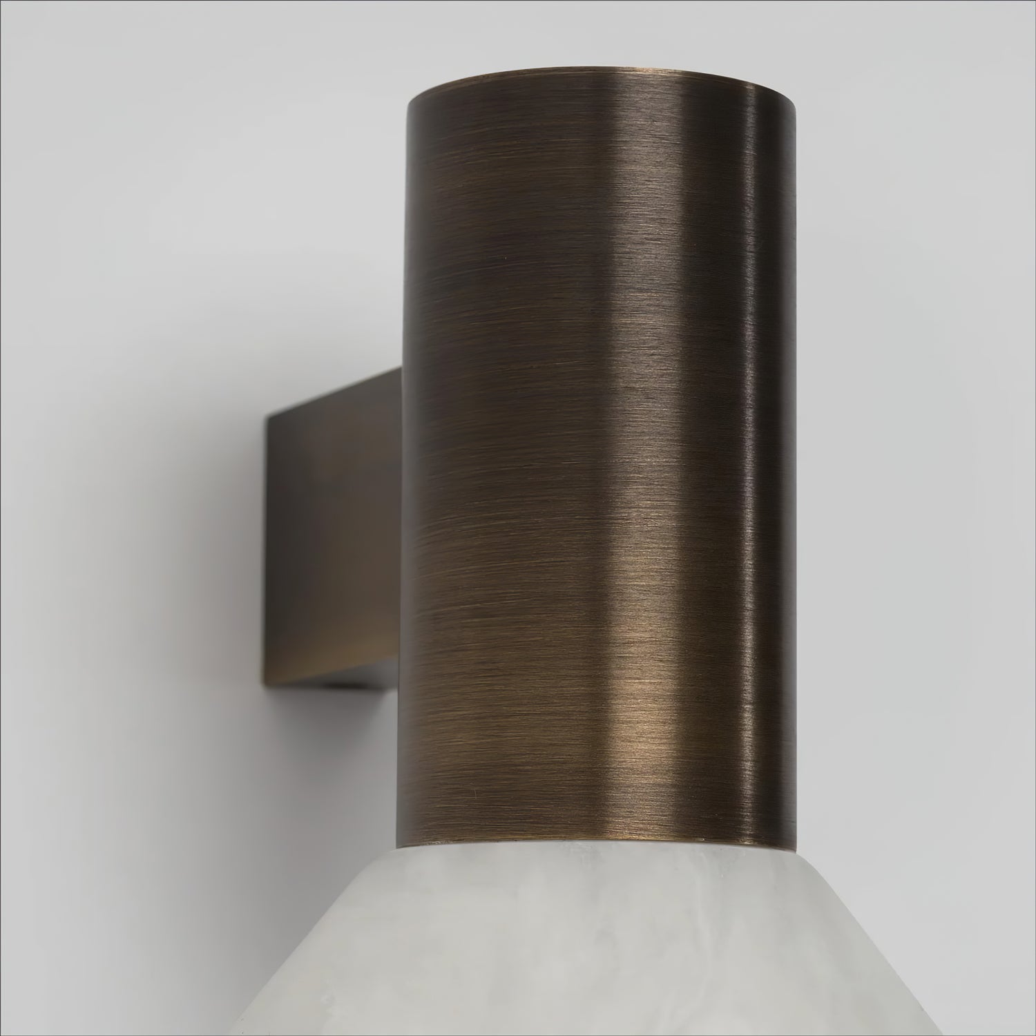 Rino Cone Alabaster Wall Light-Neutral Decor