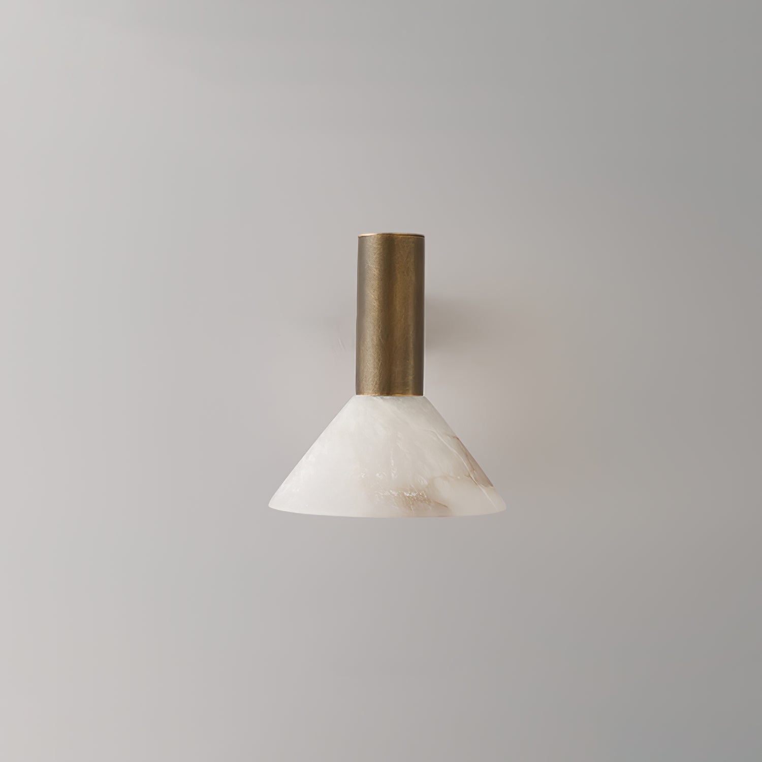 Eurnoria Cone Alabaster Wall Light-Neutral Decor