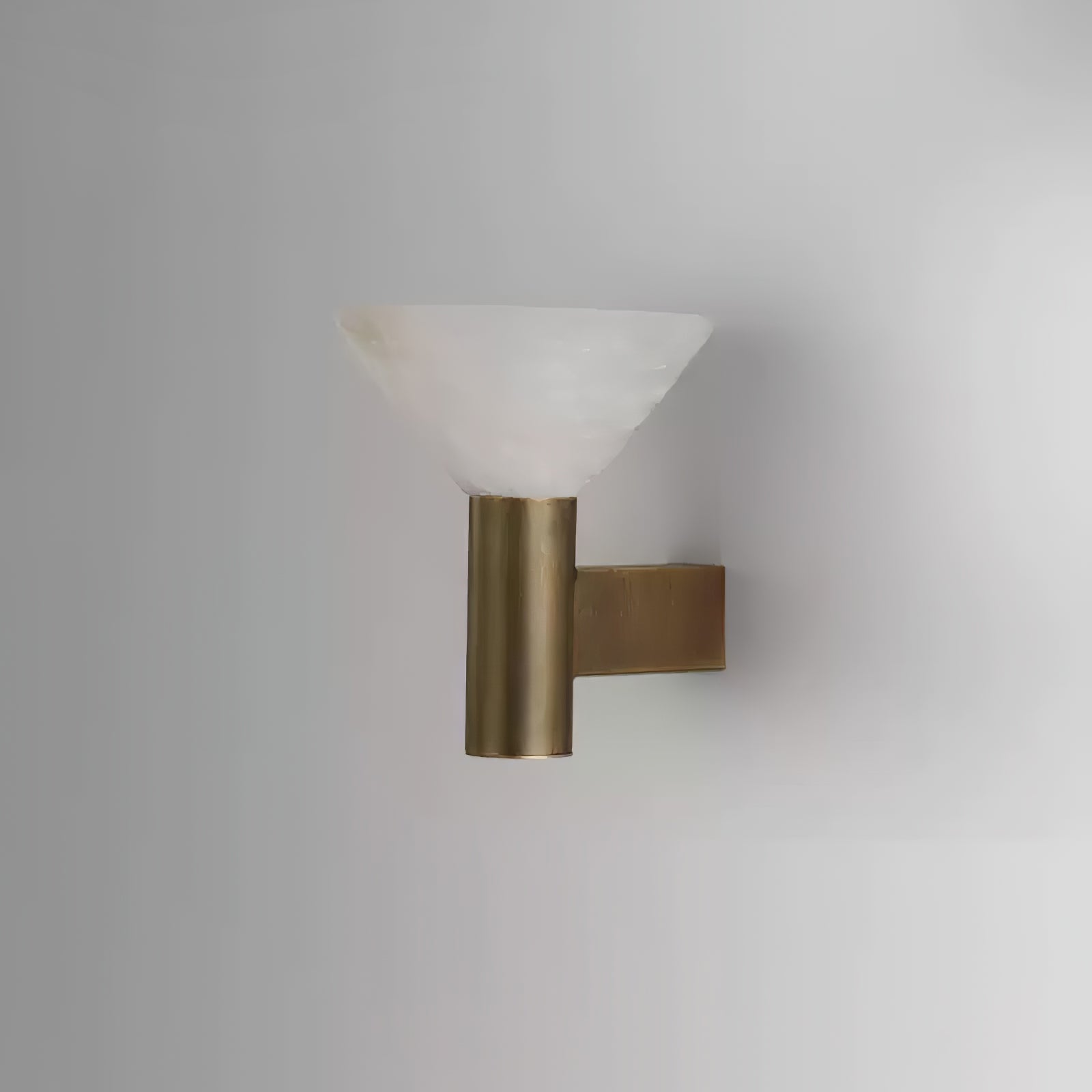 Rino Cone Alabaster Wall Light-Neutral Decor