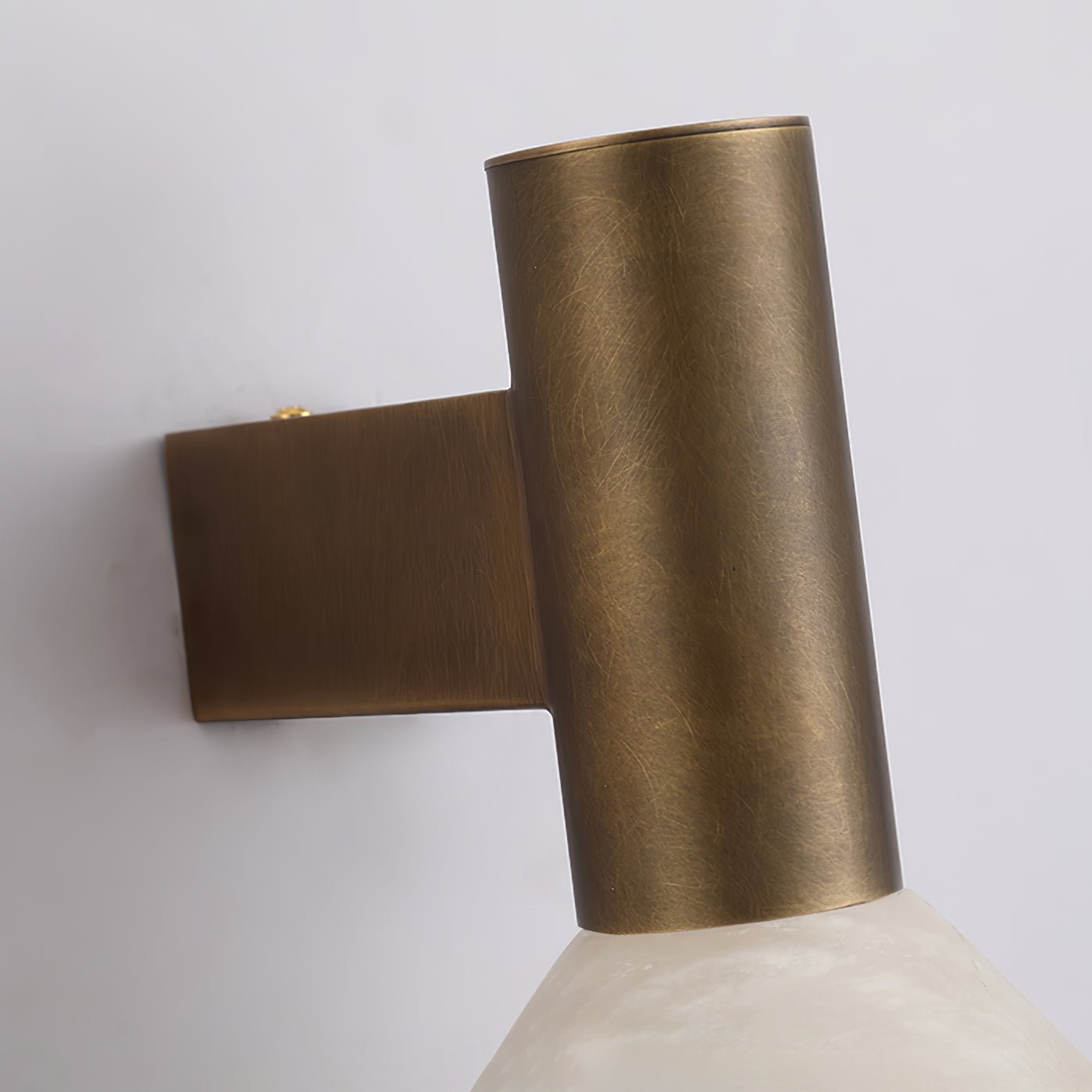 Rino Cone Alabaster Wall Light-Neutral Decor