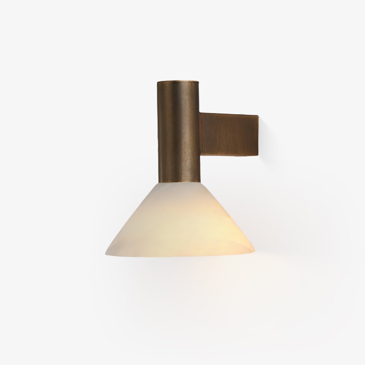 Eurnoria Cone Alabaster Wall Light-Neutral Decor