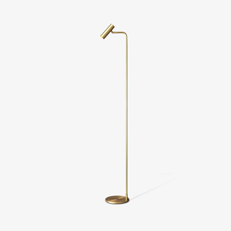 Nirixa Brass Industrial Floor Lamp-Neutral Decor