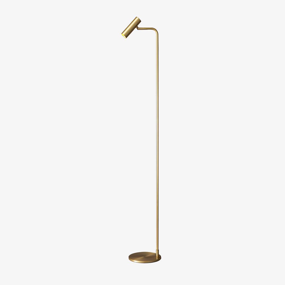 Nirixa Brass Industrial Floor Lamp-Neutral Decor