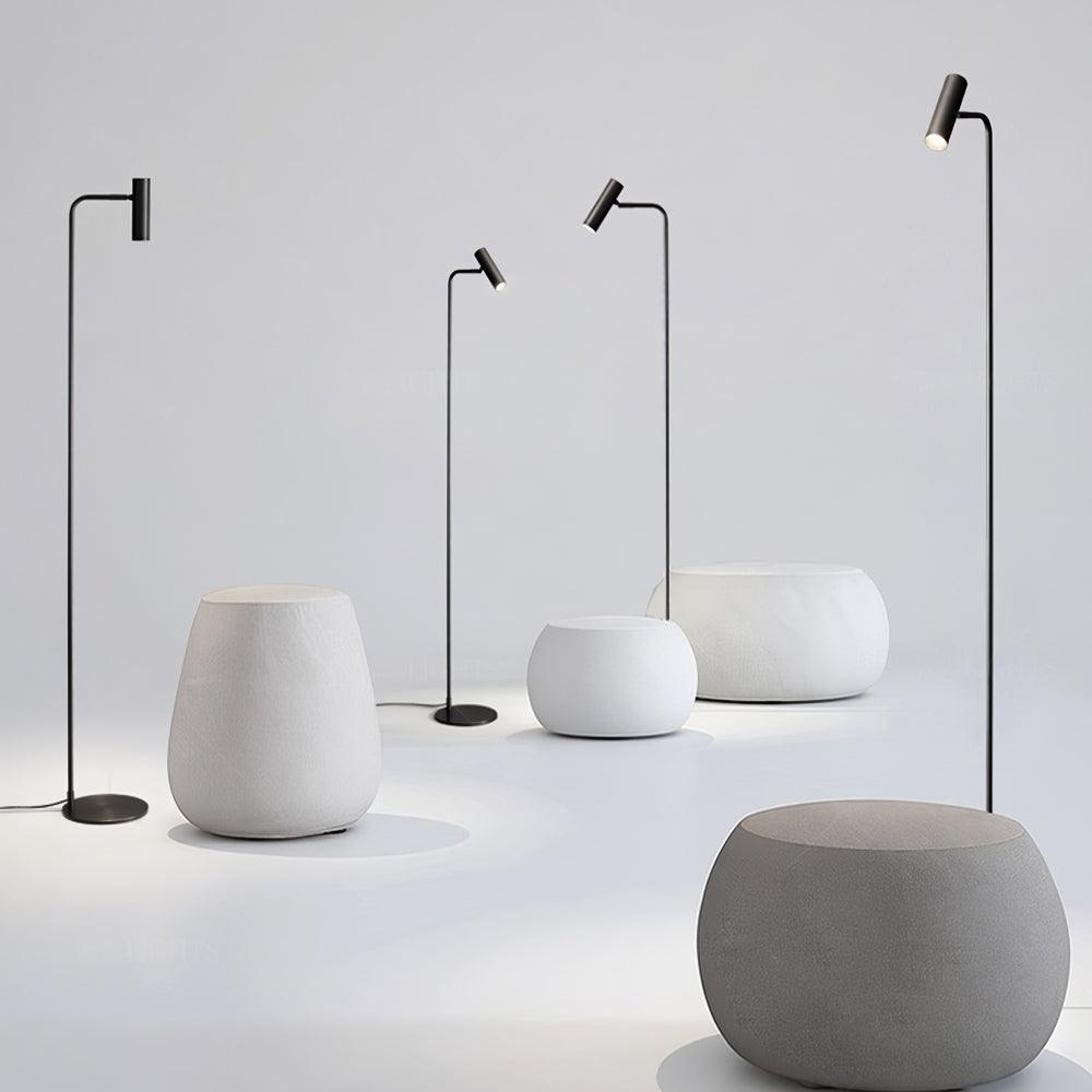 Nirixa Brass Industrial Floor Lamp-Neutral Decor
