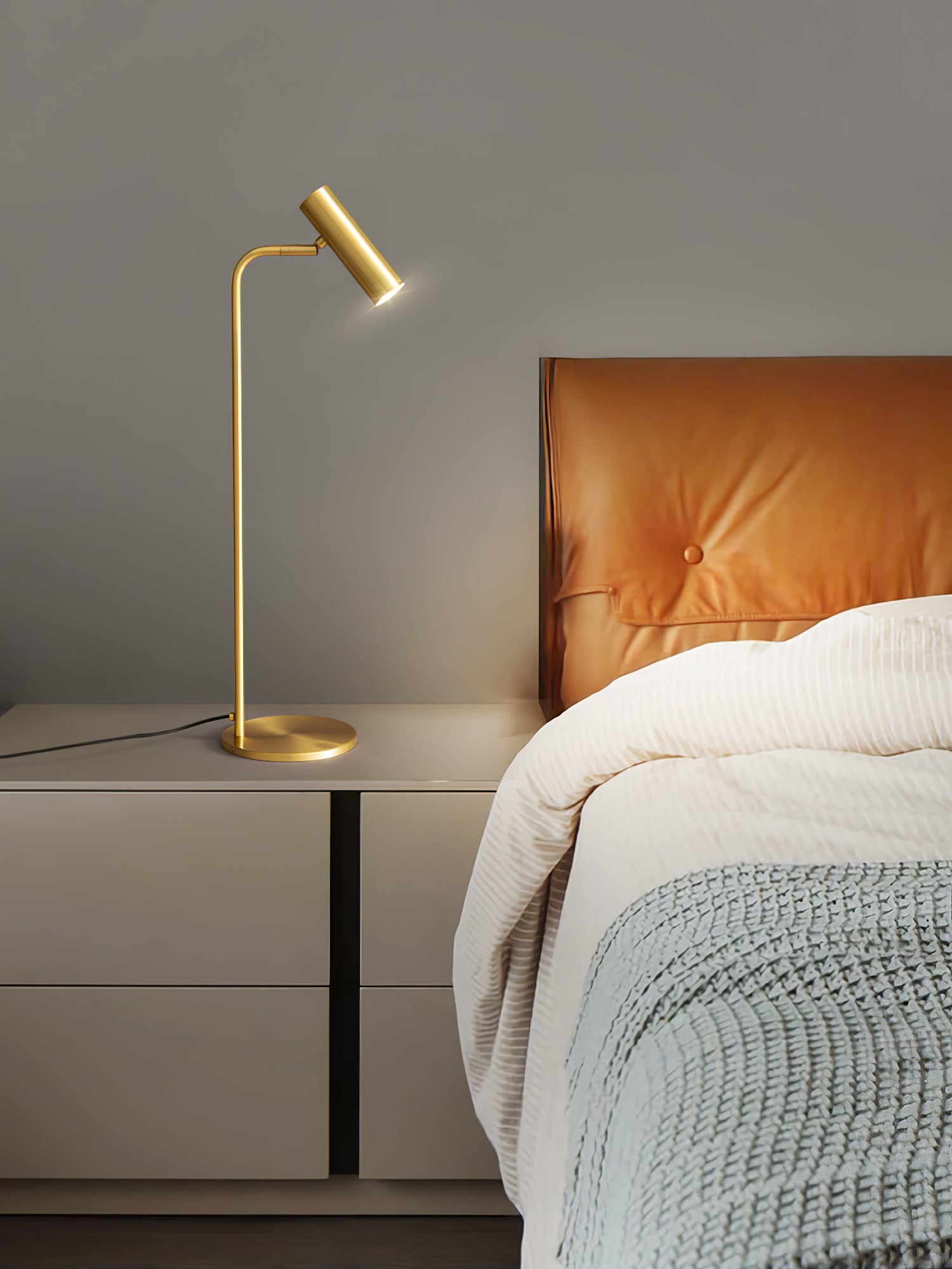Briona Brass Industrial Table Lamp-Neutral Decor