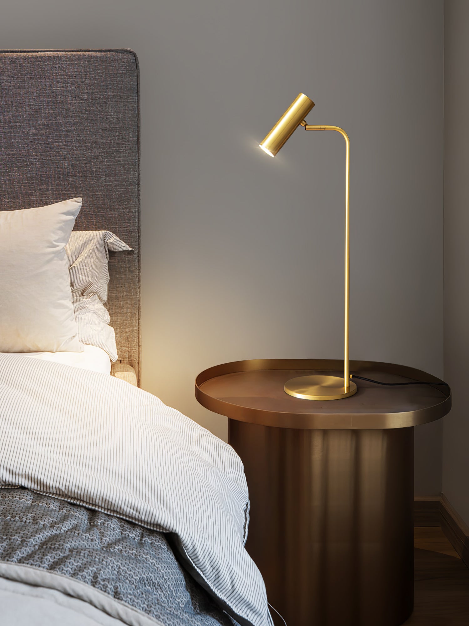 Briona Brass Industrial Table Lamp-Neutral Decor