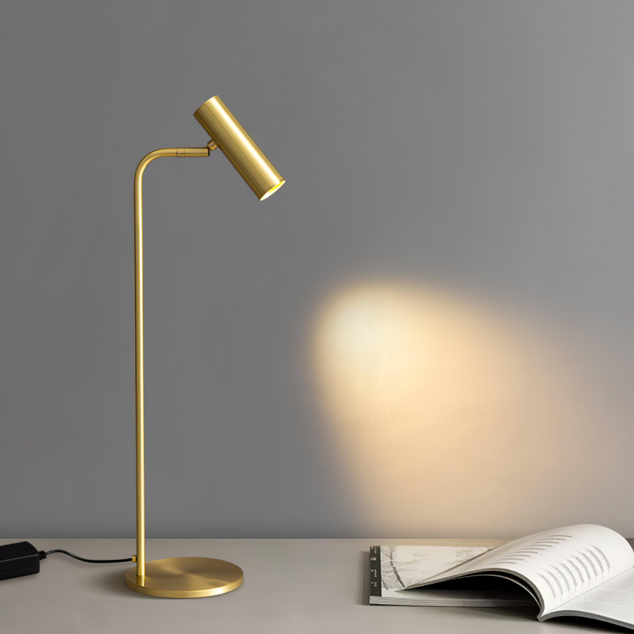 Briona Brass Industrial Table Lamp-Neutral Decor