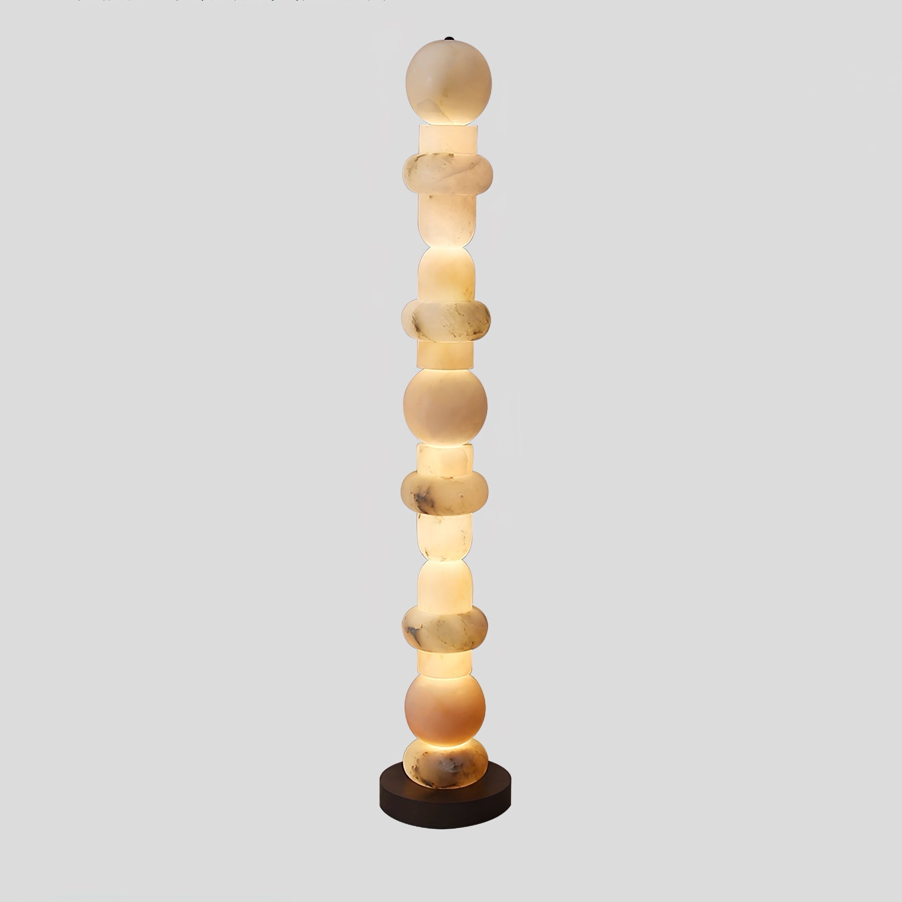 Nostix Alabaster Floor Lamp-Neutral Decor