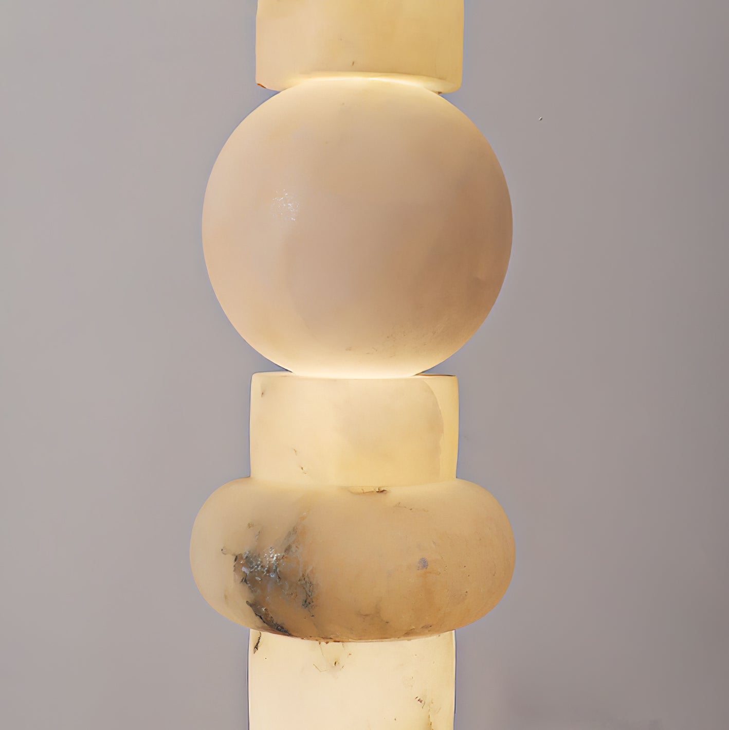 Nostix Alabaster Floor Lamp-Neutral Decor