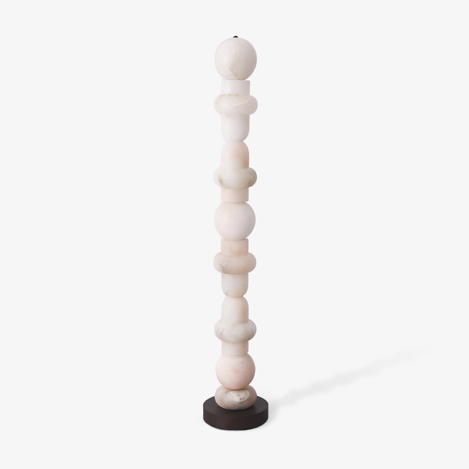 Nostix Alabaster Floor Lamp-Neutral Decor